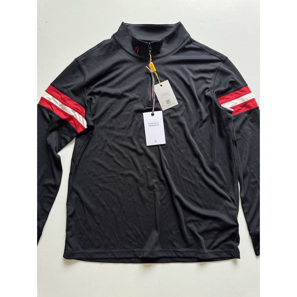 Perfect Moment MEN'S SPORT STRIPE BASE LAYER TOP